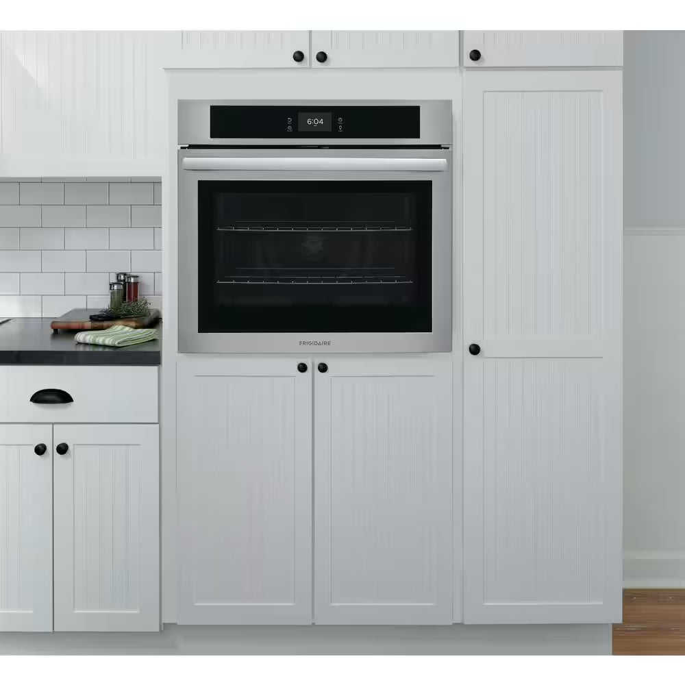 30 In. Single Electric Built-In Wall Oven with Convection in Stainless Steel