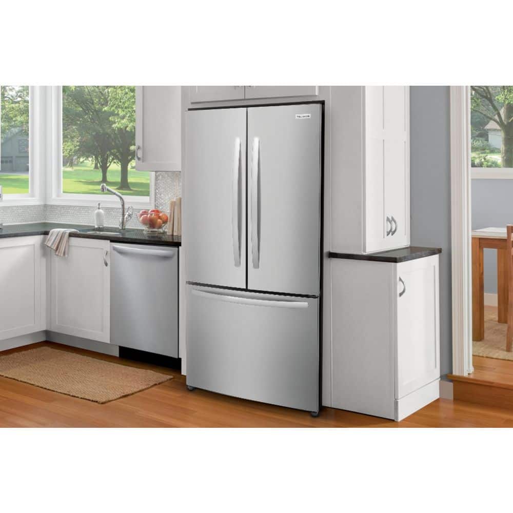 31.5 In. 18 Cu. Ft. Counter Depth French Door Refrigerator in Fingerprint-Resistant Stainless Look