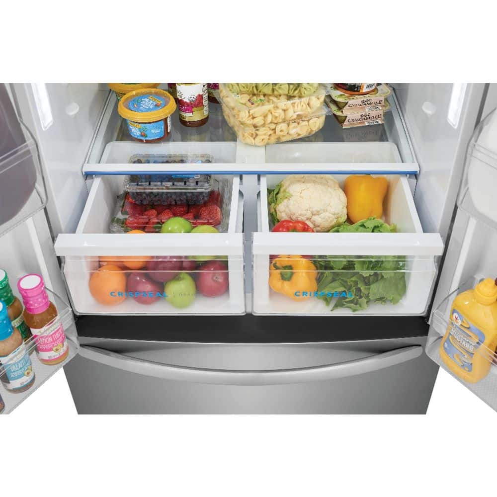31.5 In. 18 Cu. Ft. Counter Depth French Door Refrigerator in Fingerprint-Resistant Stainless Look