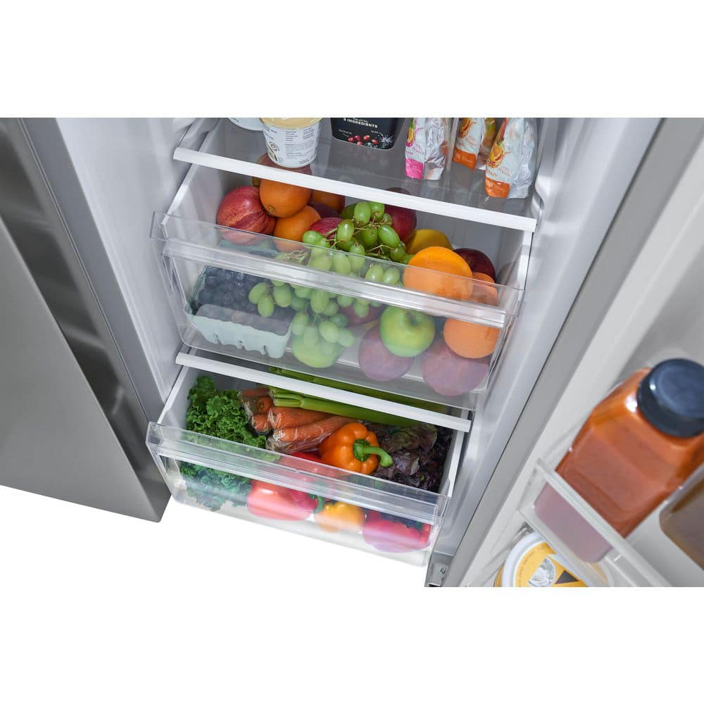 21.4 Cu. Ft. Garage Ready Counter Depth Side-By-Side Refrigerator in Fingerprint-Resistant Stainless Look