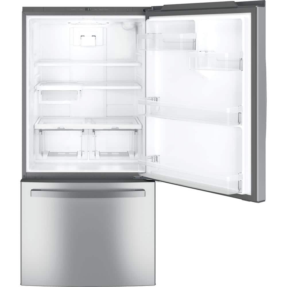 24.8 Cu. Ft. Bottom Freezer Refrirator in Finrprint Resistant Stainless Steel, Standard Depth ENERGY STAR