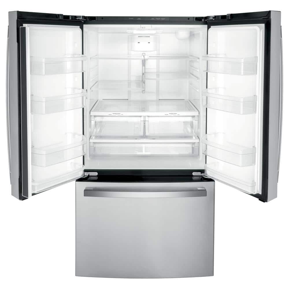 27 Cu. Ft. French Door Refrirator in Finrprint Resistant Stainless with Internal Dispenser, ENERGY STAR