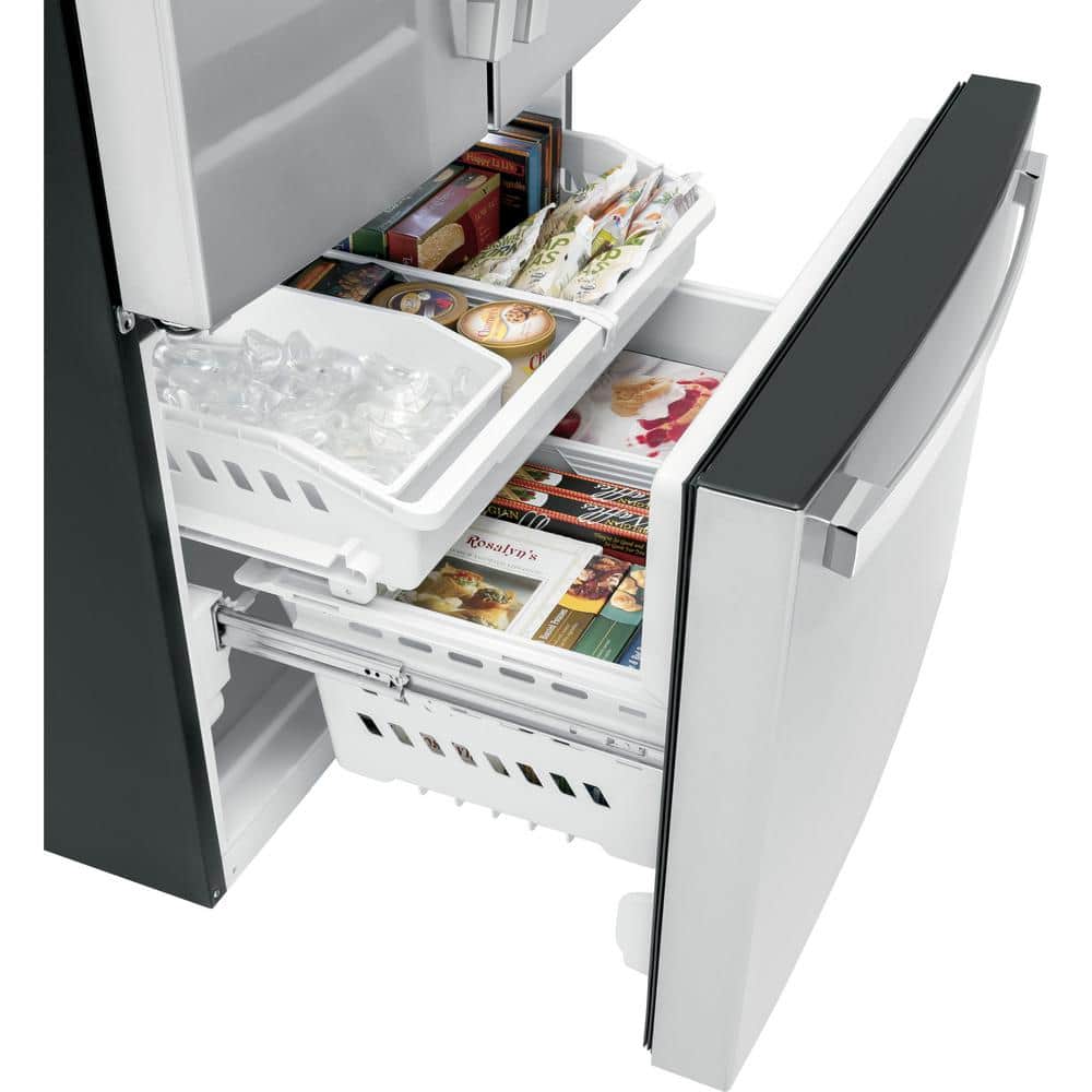 27 Cu. Ft. French Door Refrirator in Finrprint Resistant Stainless with Internal Dispenser, ENERGY STAR
