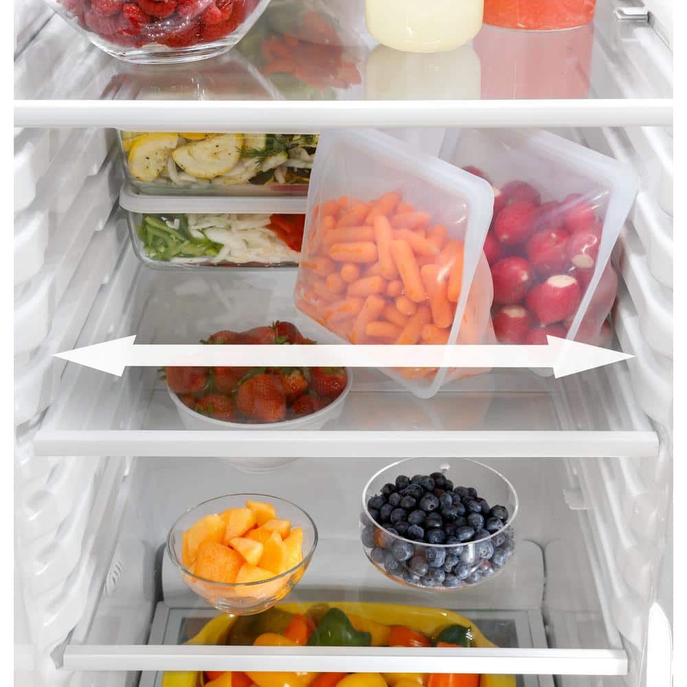 GE Appliances 25.3 Cu. Ft. Side by Side Refrirator in Finrprint Resistant Stainless Steel, Standard Depth
