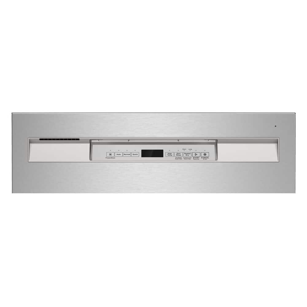 24 In. Fingerprint Resistant Stainless Front Control Built-In Tall Tub Dishwasher with Dual Power Filtration, 50 Dba