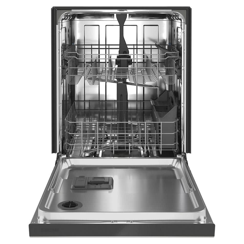 24 In. Fingerprint Resistant Stainless Front Control Built-In Tall Tub Dishwasher with Dual Power Filtration, 50 Dba