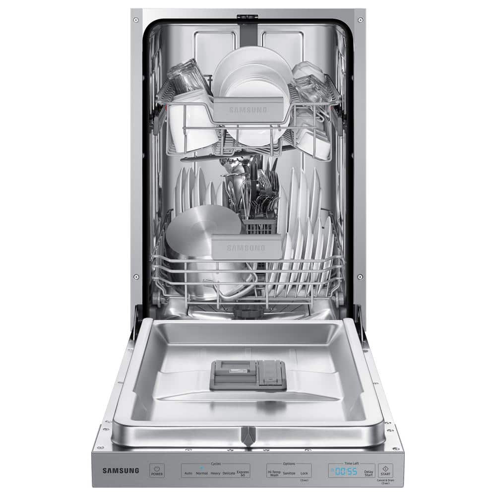 18 In. Top Control Dishwasher in Fingerprint Resistant Stainless Steel, Autorelease, 46 Dba