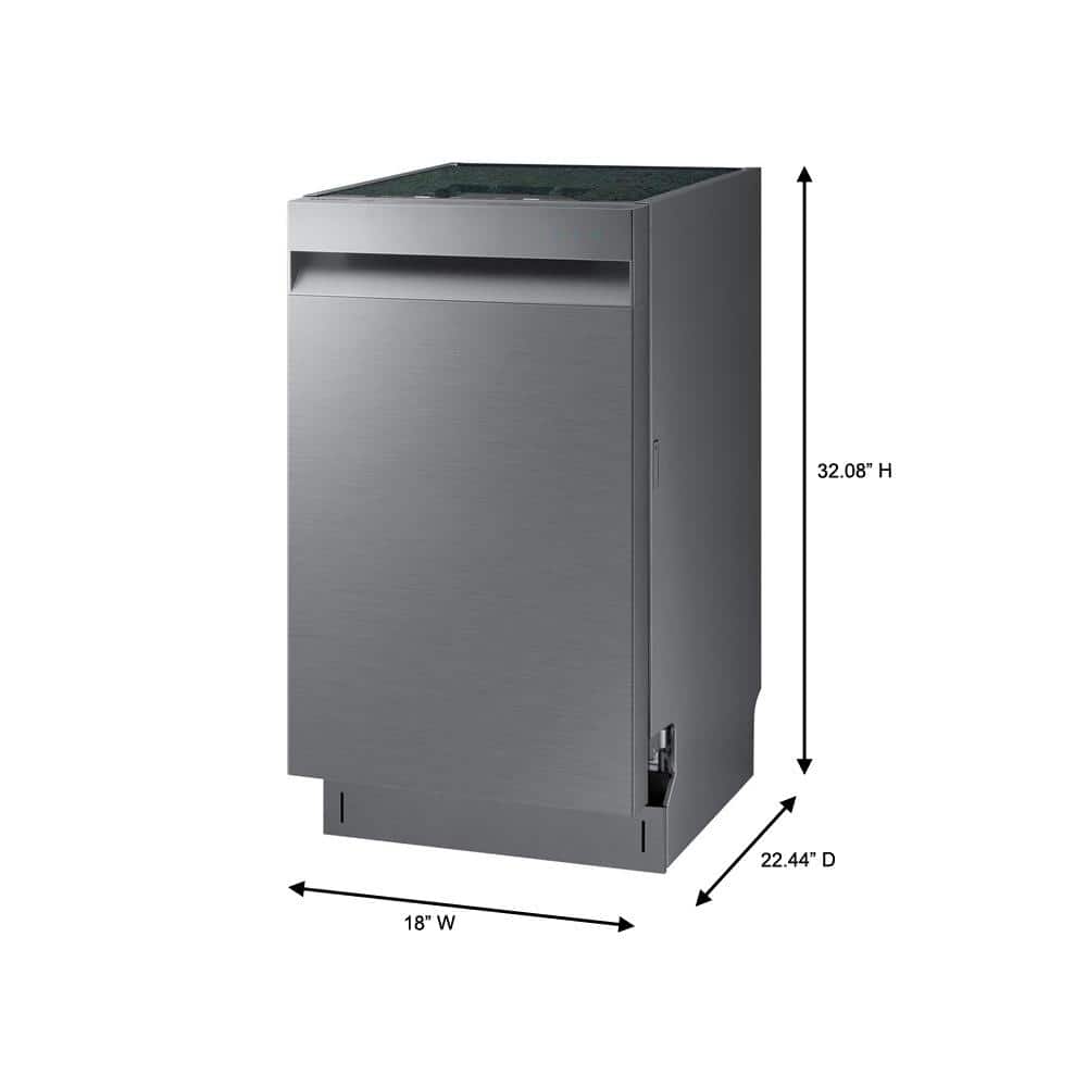 18 In. Top Control Dishwasher in Fingerprint Resistant Stainless Steel, Autorelease, 46 Dba