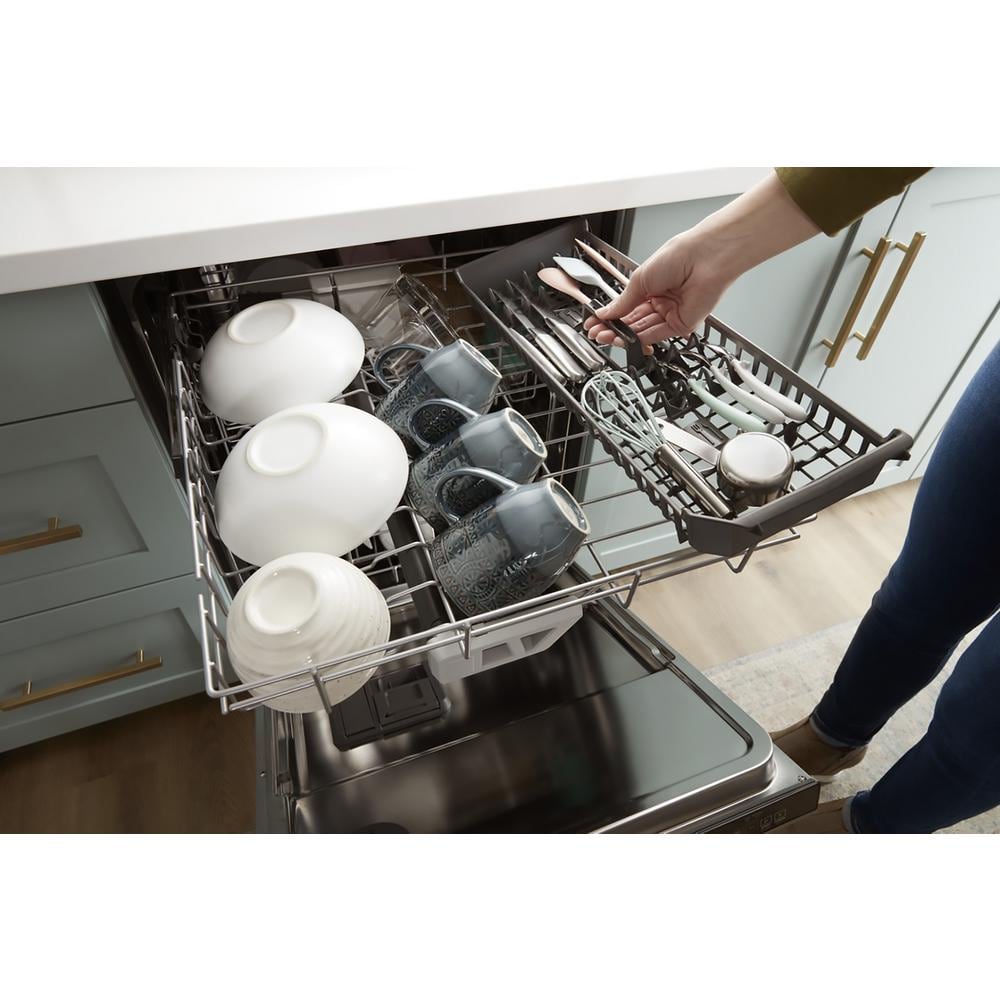 24 In. Built-In Tall Tub Dishwasher in Fingerprint Resistant Stainless Steel with Washing 3Rd Rack, 41 DBA