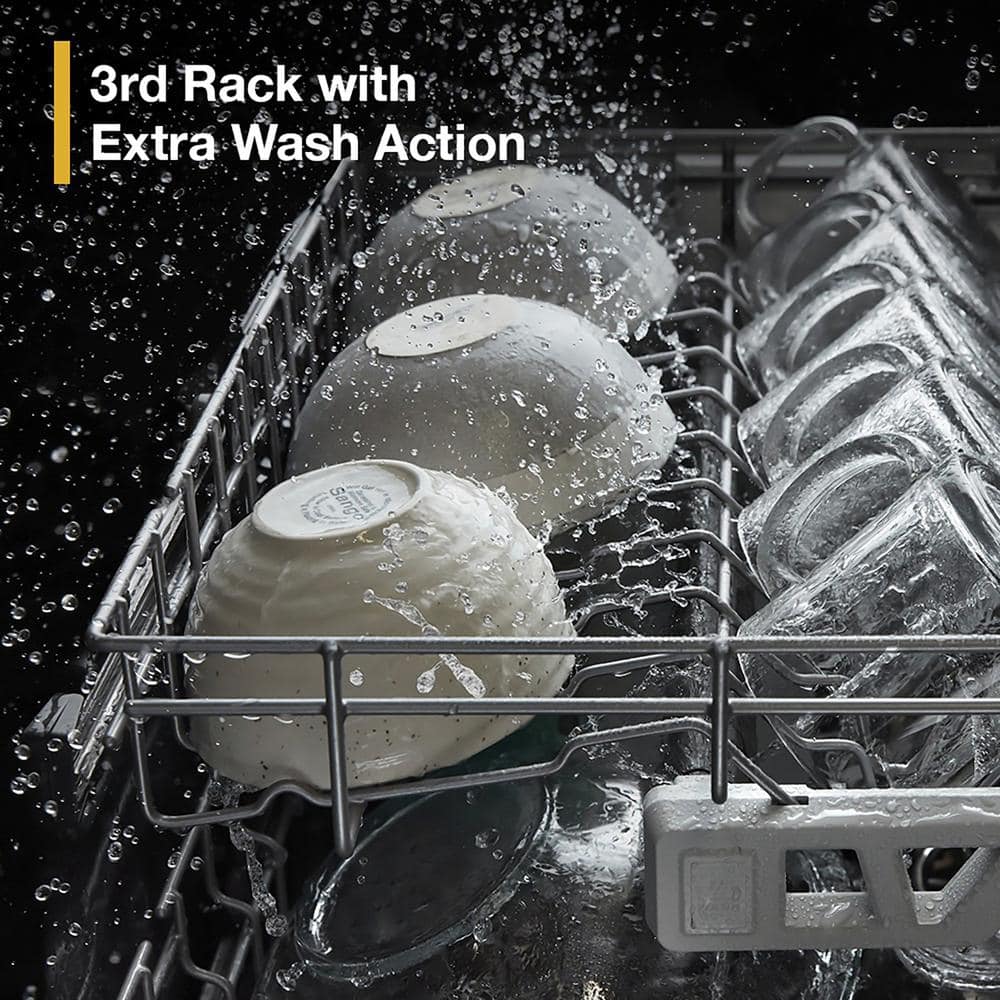 24 In. Built-In Tall Tub Dishwasher in Fingerprint Resistant Stainless Steel with Washing 3Rd Rack, 41 DBA