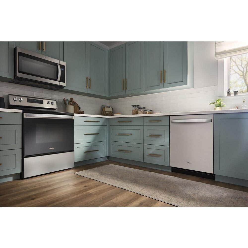 24 In. Fingerprint Resistant Stainless Steel Top Control Dishwasher with 3Rd Rack