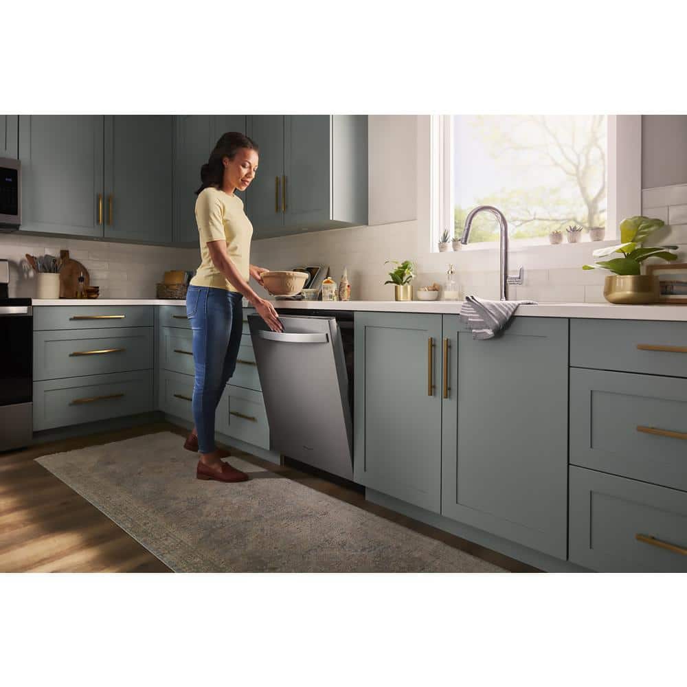 24 In. Fingerprint Resistant Stainless Steel Top Control Dishwasher with 3Rd Rack