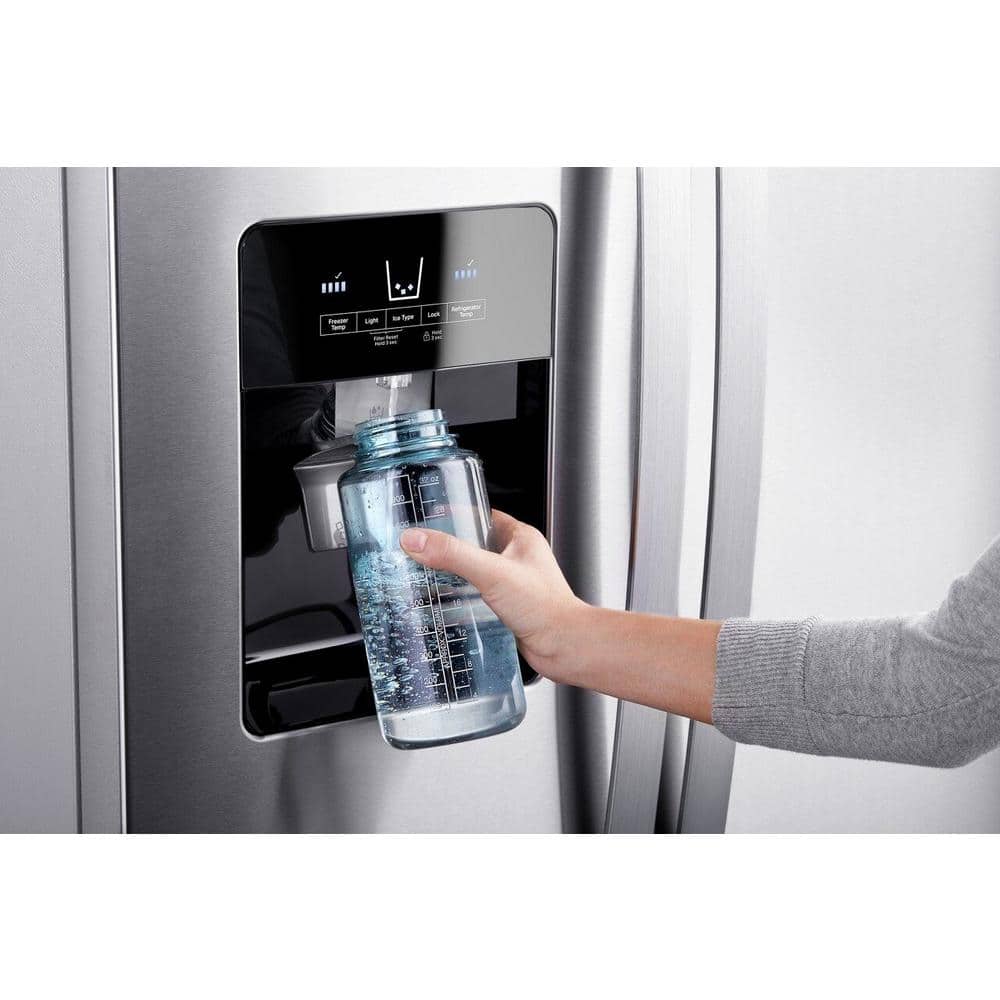 21.4 Cu. Ft. Side by Side Refrigerator in Fingerprint Resistant Stainless Steel
