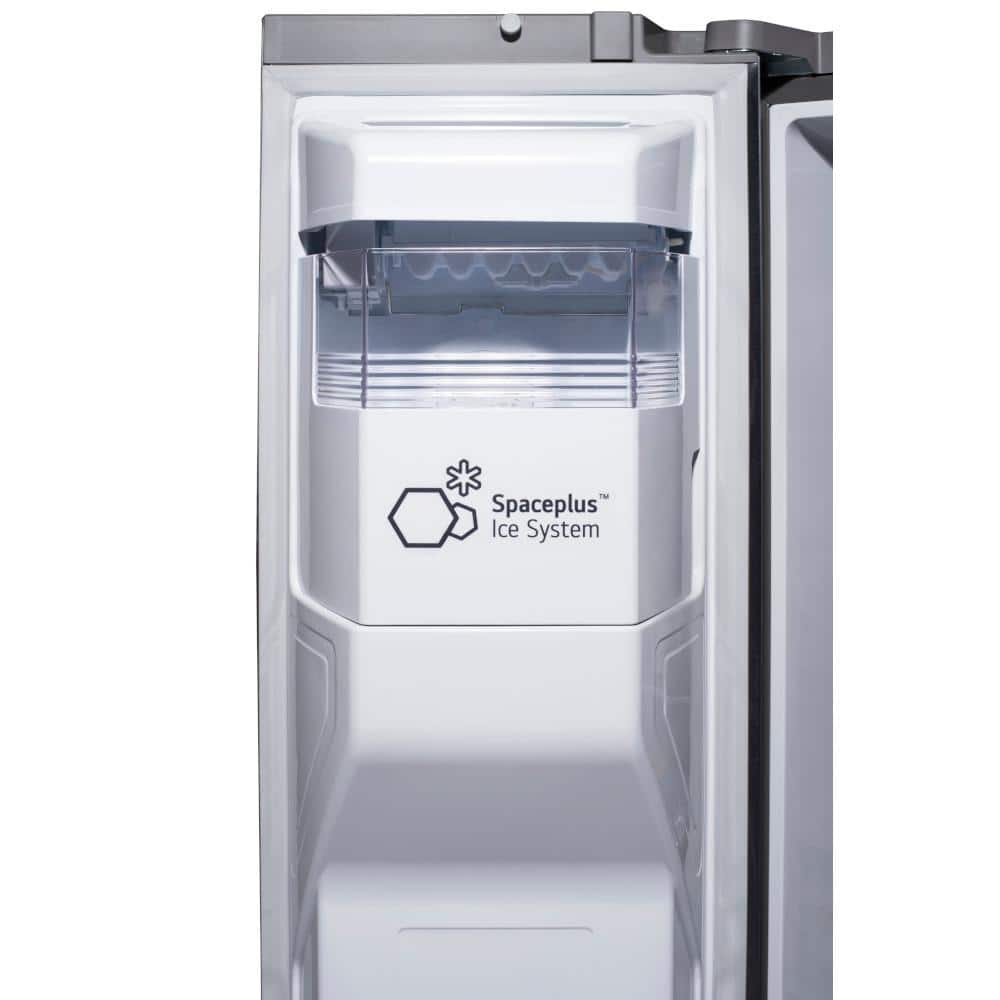 27 Cu. Ft. Side by Side Smart Refrigerator W/ Instaview and Craft Ice in Printproof Stainless Steel