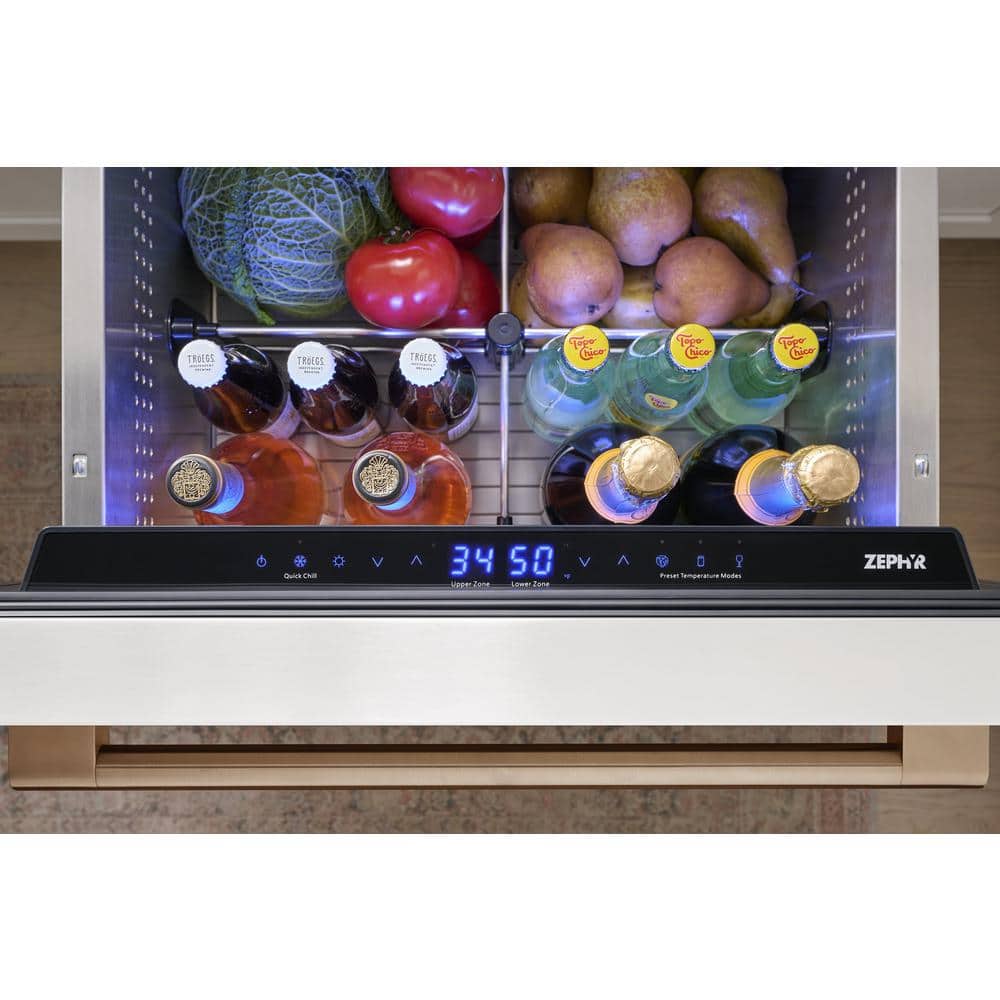 Presrv 5.1 Cu. Ft. Panel Ready Dual Zone Refrigerator Drawers