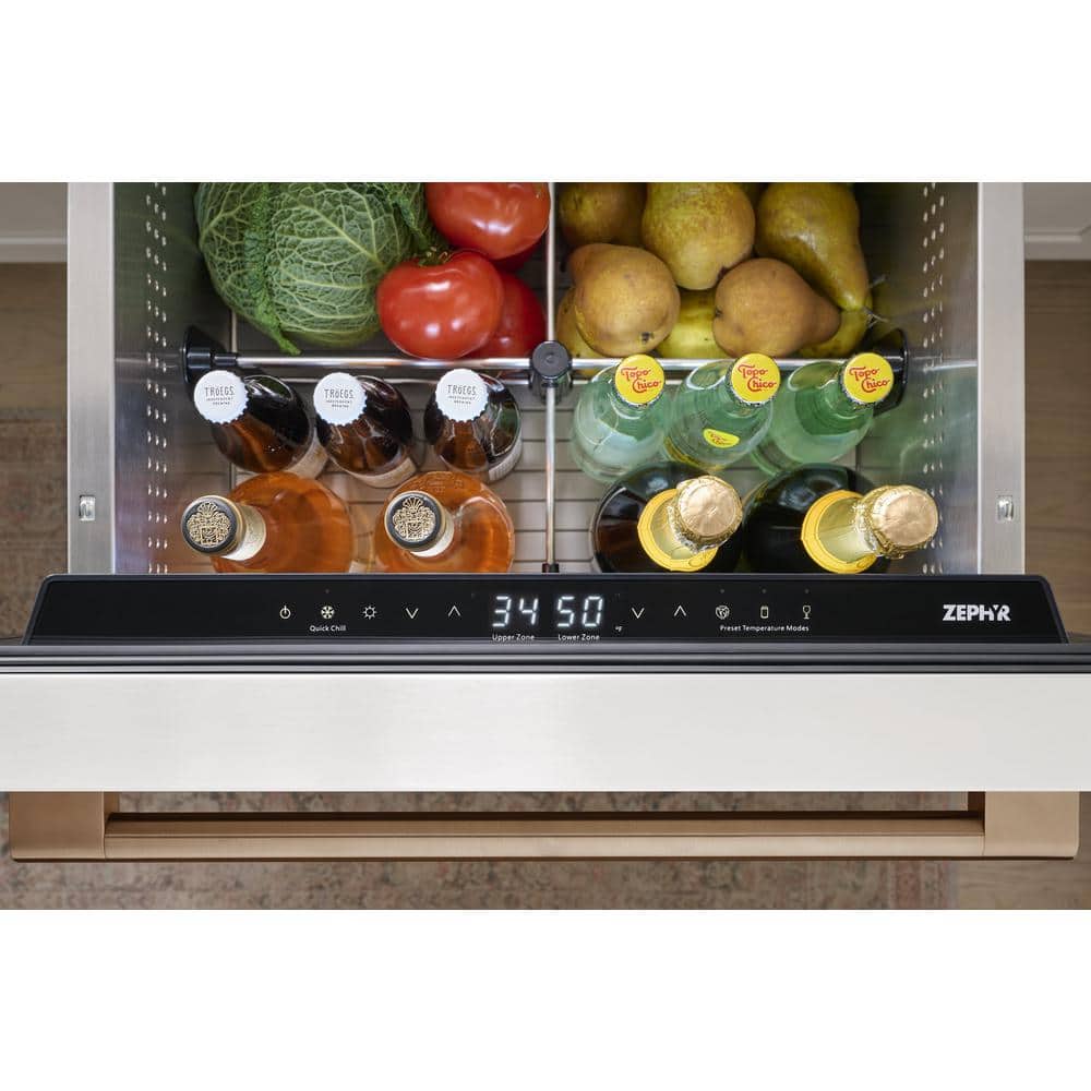 Presrv 5.1 Cu. Ft. Panel Ready Dual Zone Refrigerator Drawers