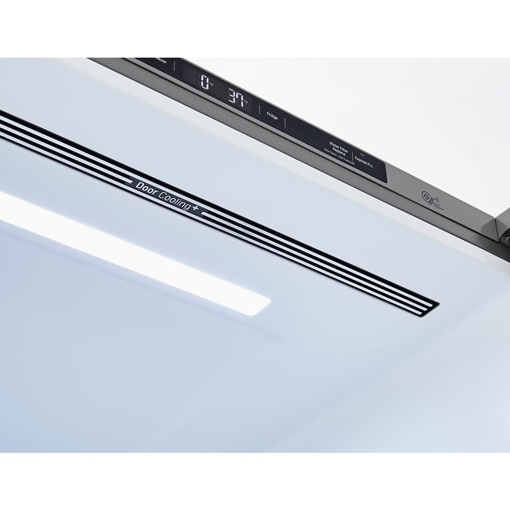 33 In. W 26 Cu. Ft. Bottom Freezer Refrigerator W/ Multi-Air Flow and Smart Cooling in Printproof Stainless Steel