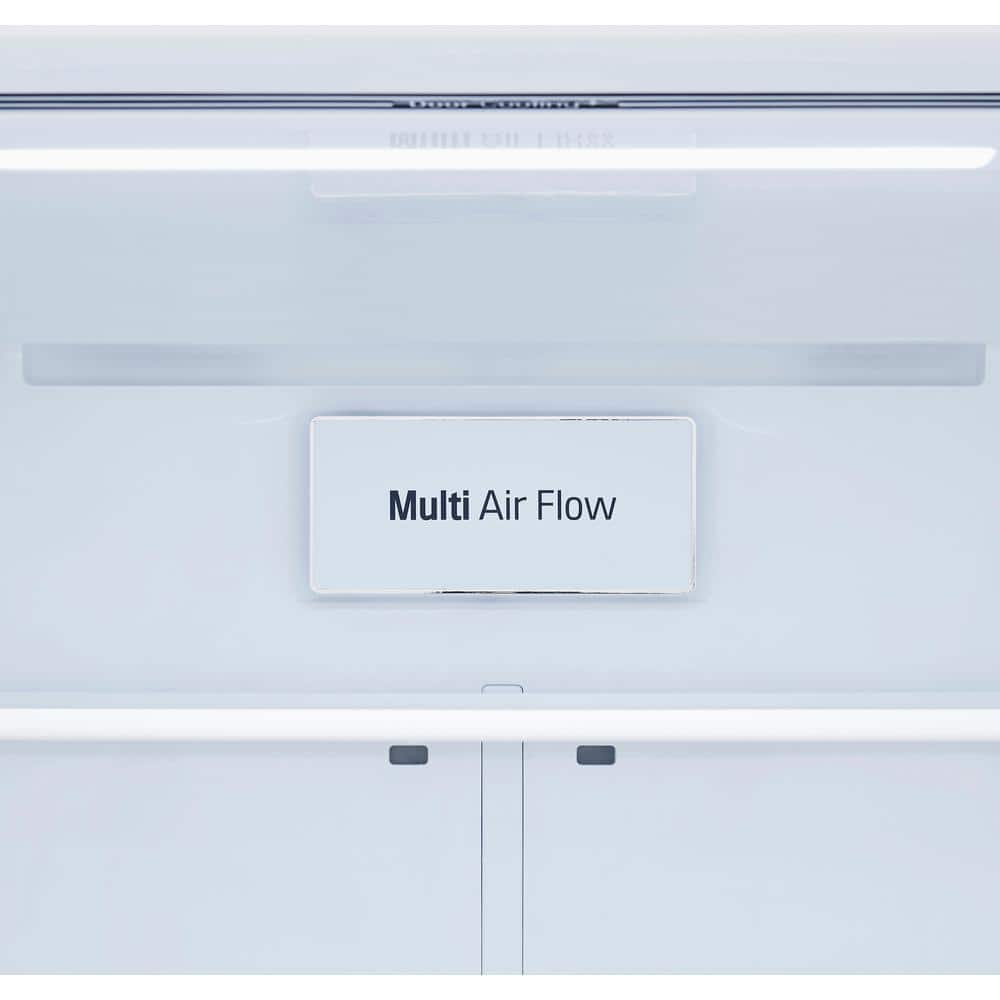 33 In. W 26 Cu. Ft. Bottom Freezer Refrigerator W/ Multi-Air Flow and Smart Cooling in Printproof Stainless Steel