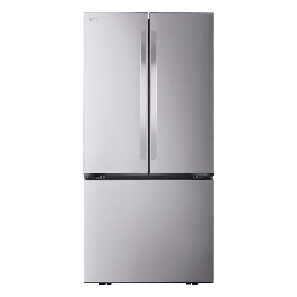 33 In. W. 21 Cu.Ft. SMART Counter Depth MAX French Door Refrigerator with Ice Maker in Printproof Stainless Steel
