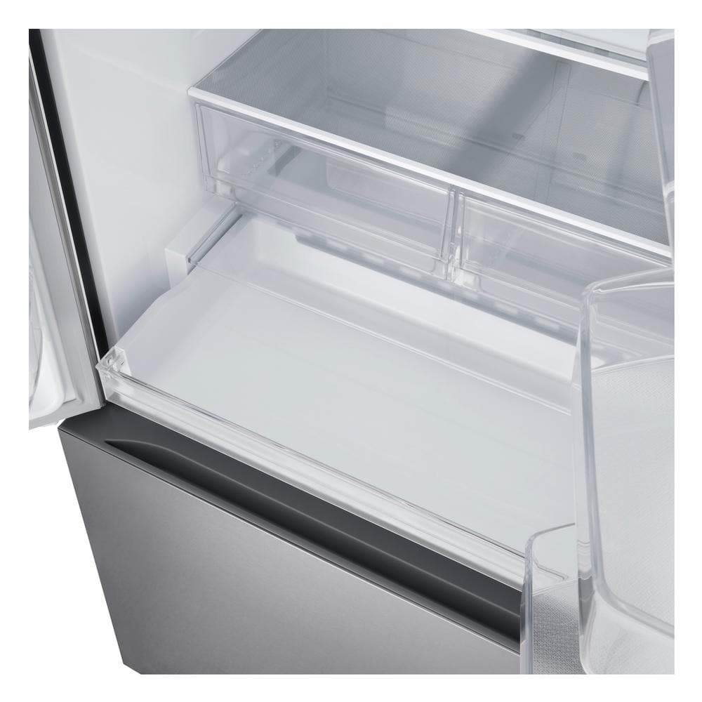 33 In. W. 21 Cu.Ft. SMART Counter Depth MAX French Door Refrigerator with Ice Maker in Printproof Stainless Steel
