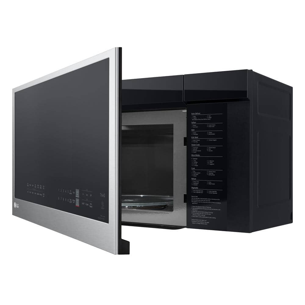 Smart 30 In. W 2 Cu. Ft. over the Range Microwave with Easyclean 1,050-Watt in Printproof Stainless Steel