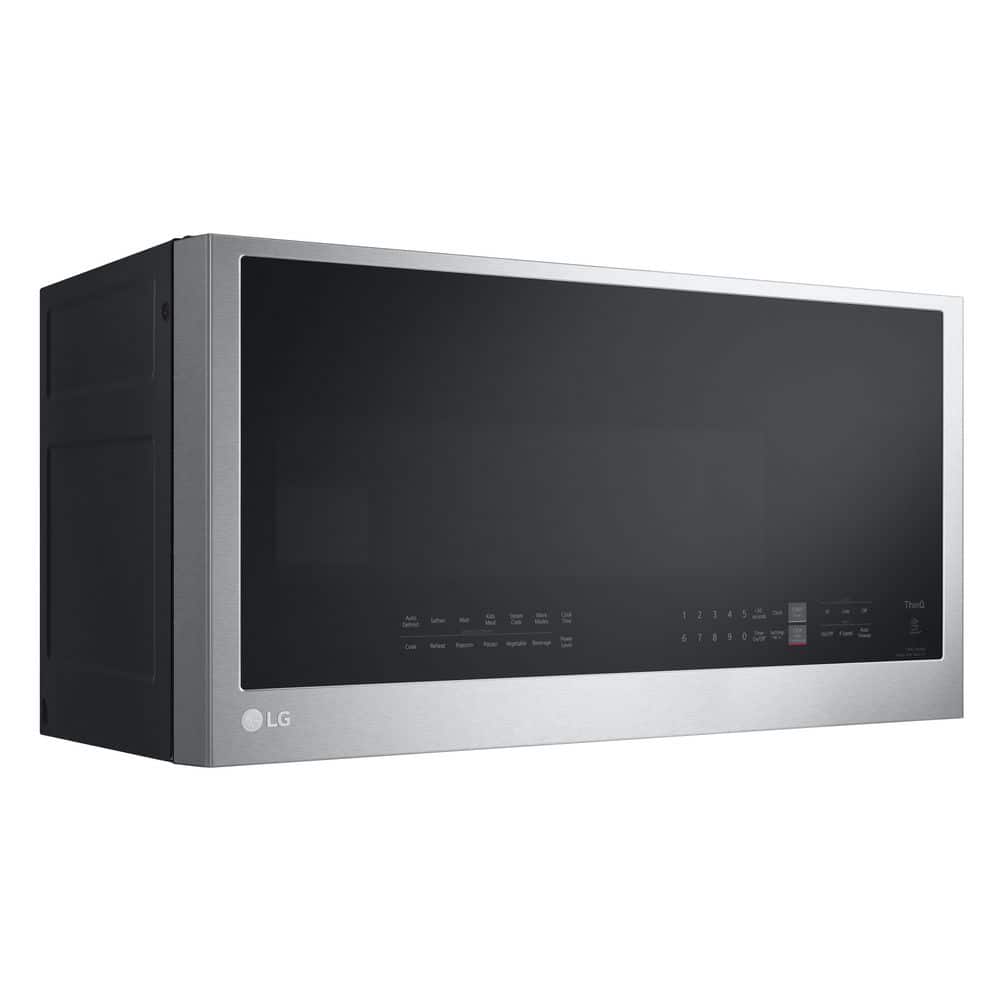 Smart 30 In. W 2 Cu. Ft. over the Range Microwave with Easyclean 1,050-Watt in Printproof Stainless Steel