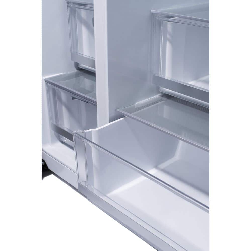27 Cu. Ft. Side by Side Smart Refrigerator W/ Instaview and Craft Ice in Printproof Stainless Steel