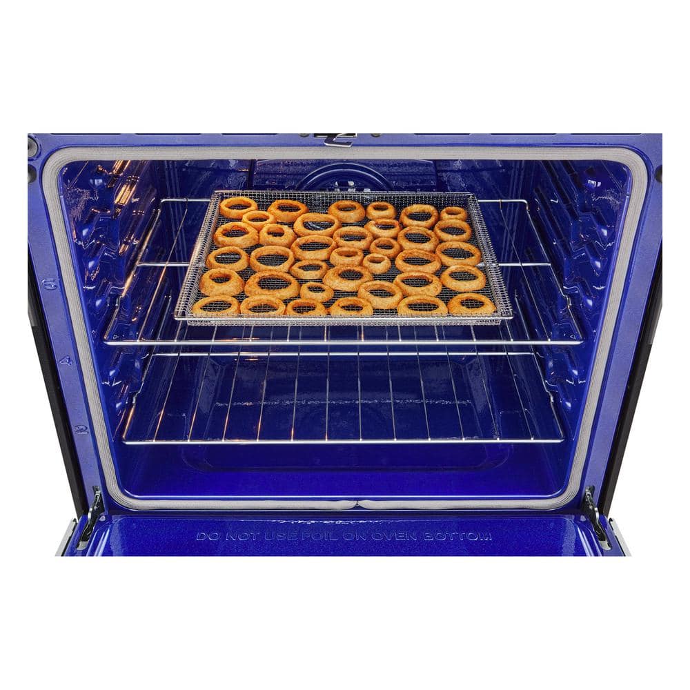 6.3 Cu. Ft. SMART Induction Slide-In Range in Printproof Stainless Steel with Convection, Easyclean, and Air Fry Tray