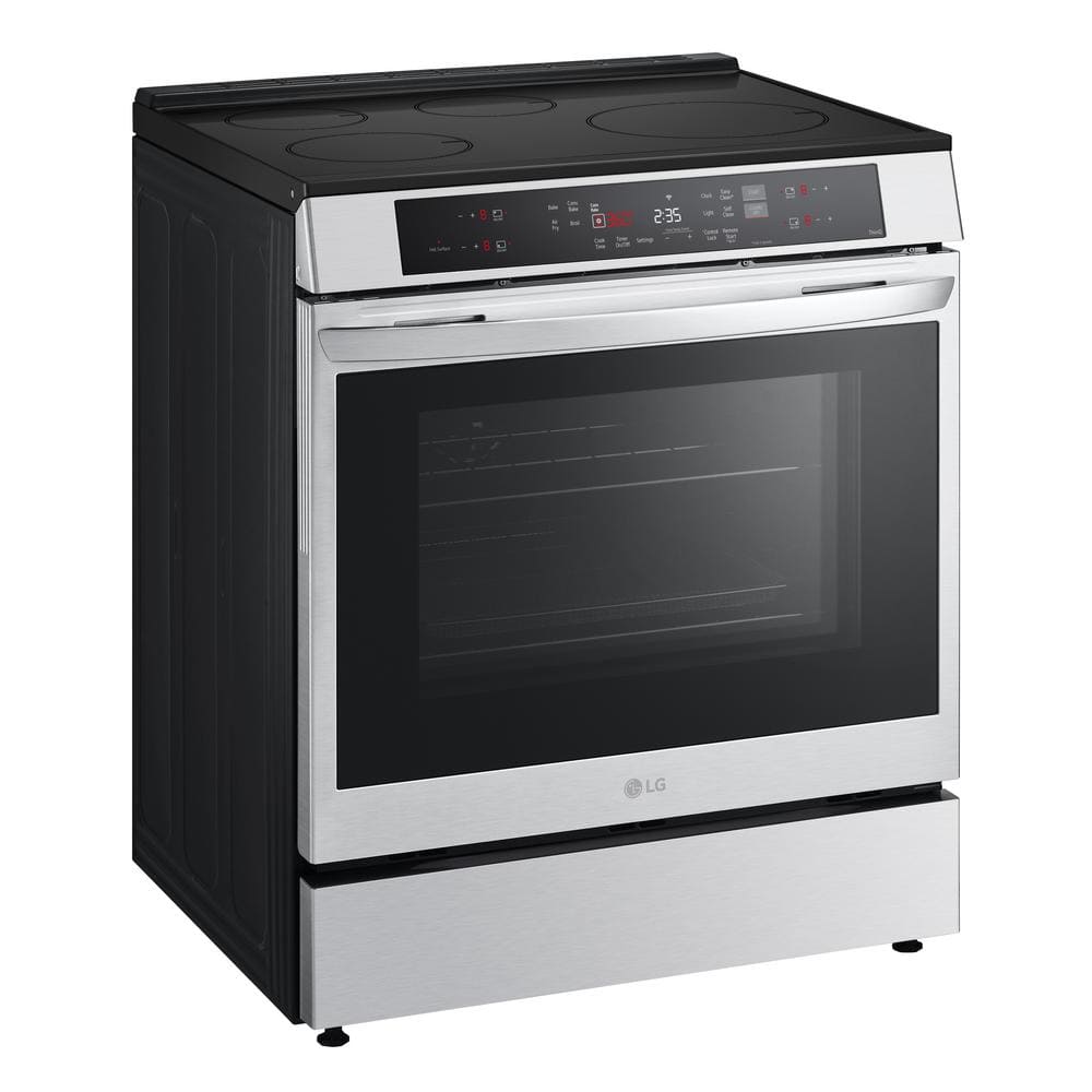 6.3 Cu. Ft. SMART Induction Slide-In Range in Printproof Stainless Steel with Convection, Easyclean, and Air Fry Tray