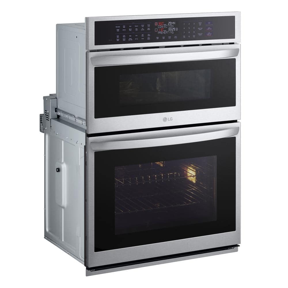 6.4 Cu. Ft. Smart Combi Wall Oven with Fan Convection, Air Fry in Printproof Stainless Steel