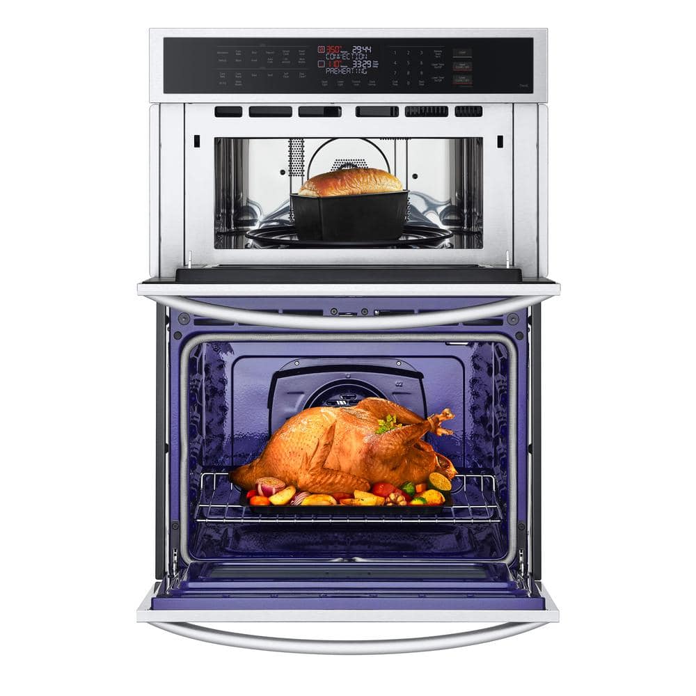 6.4 Cu. Ft. Smart Combi Wall Oven with Fan Convection, Air Fry in Printproof Stainless Steel