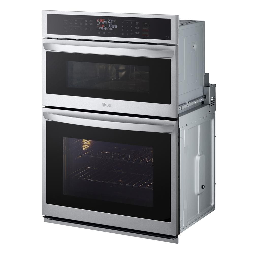 6.4 Cu. Ft. Smart Combi Wall Oven with Fan Convection, Air Fry in Printproof Stainless Steel