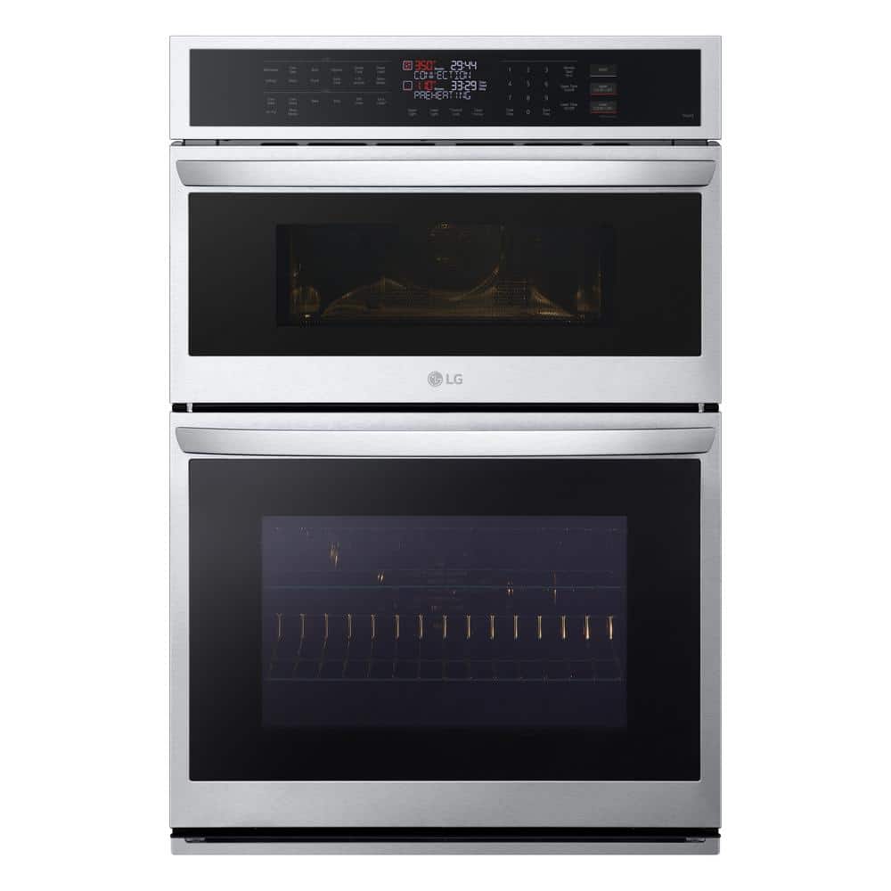 6.4 Cu. Ft. Smart Combi Wall Oven with Fan Convection, Air Fry in Printproof Stainless Steel