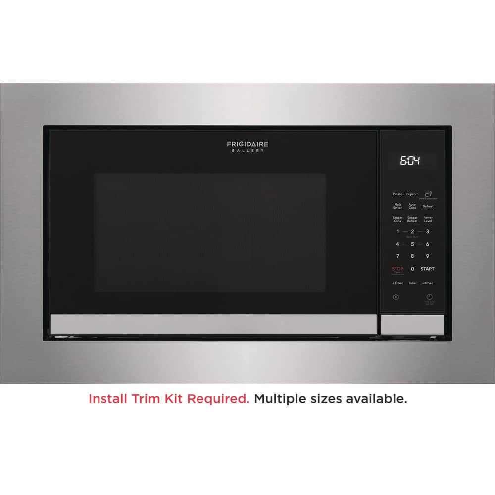 24 In. 2.2 Cu Ft Electric Built-In Microwave in Stainless Steel with Sensor Cook