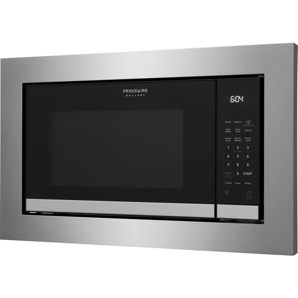 24 In. 2.2 Cu Ft Electric Built-In Microwave in Stainless Steel with Sensor Cook
