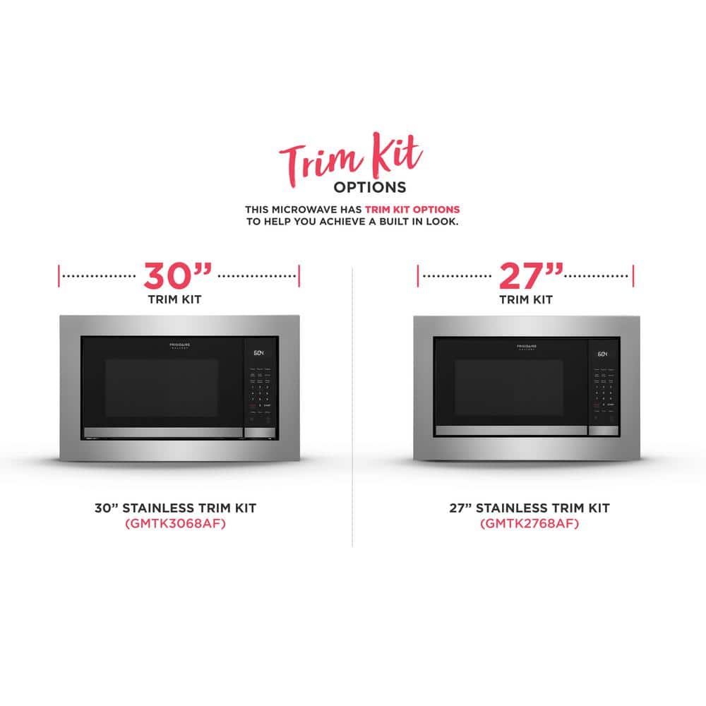 24 In. 2.2 Cu Ft Electric Built-In Microwave in Stainless Steel with Sensor Cook