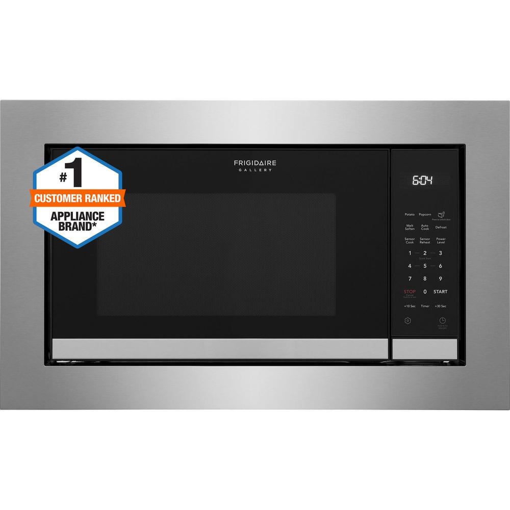 24 In. 2.2 Cu Ft Electric Built-In Microwave in Stainless Steel with Sensor Cook