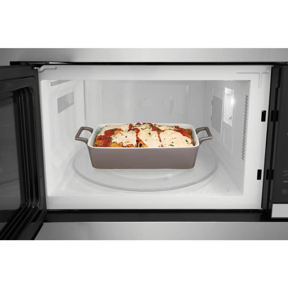 24 In. 2.2 Cu Ft Electric Built-In Microwave in Stainless Steel with Sensor Cook