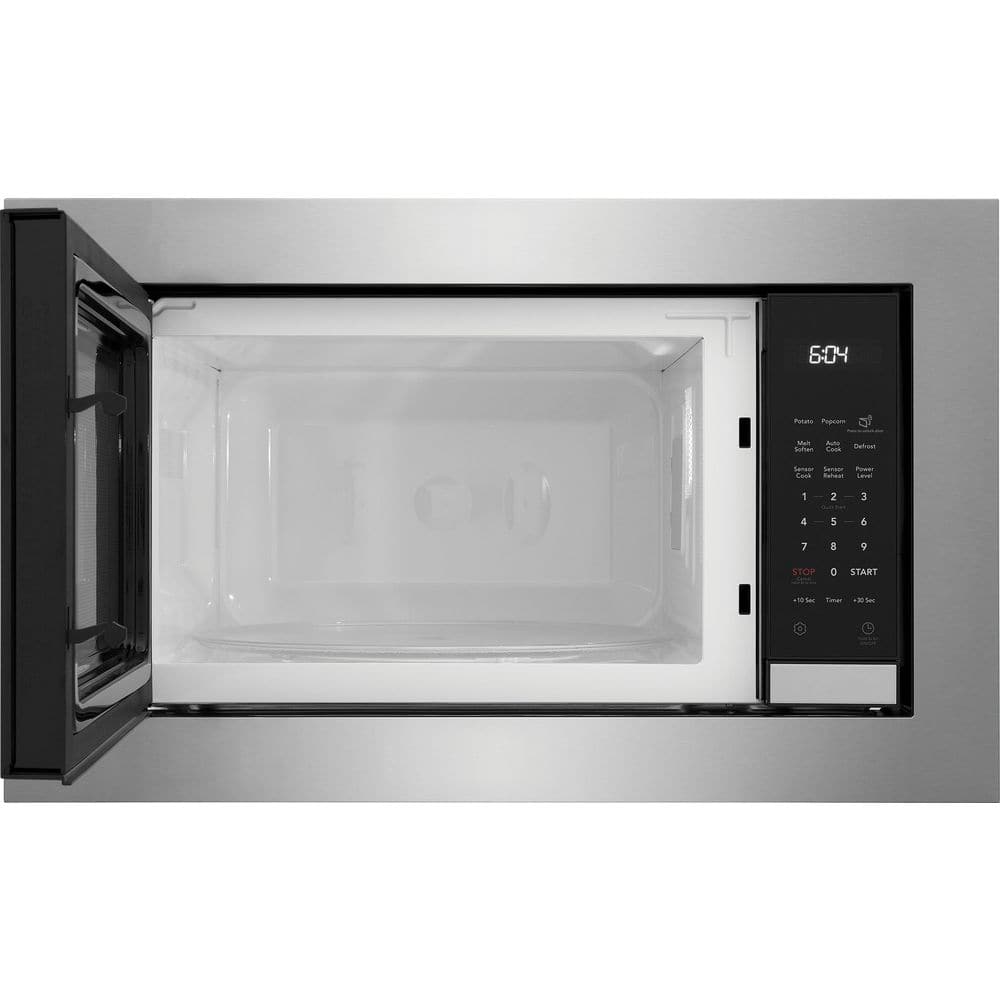 24 In. 2.2 Cu Ft Electric Built-In Microwave in Stainless Steel with Sensor Cook