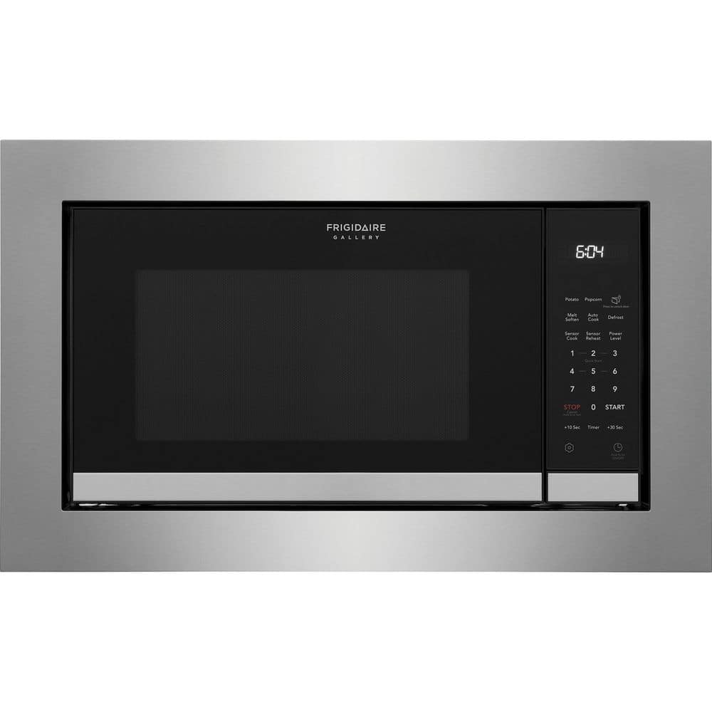 24 In. 2.2 Cu Ft Electric Built-In Microwave in Stainless Steel with Sensor Cook