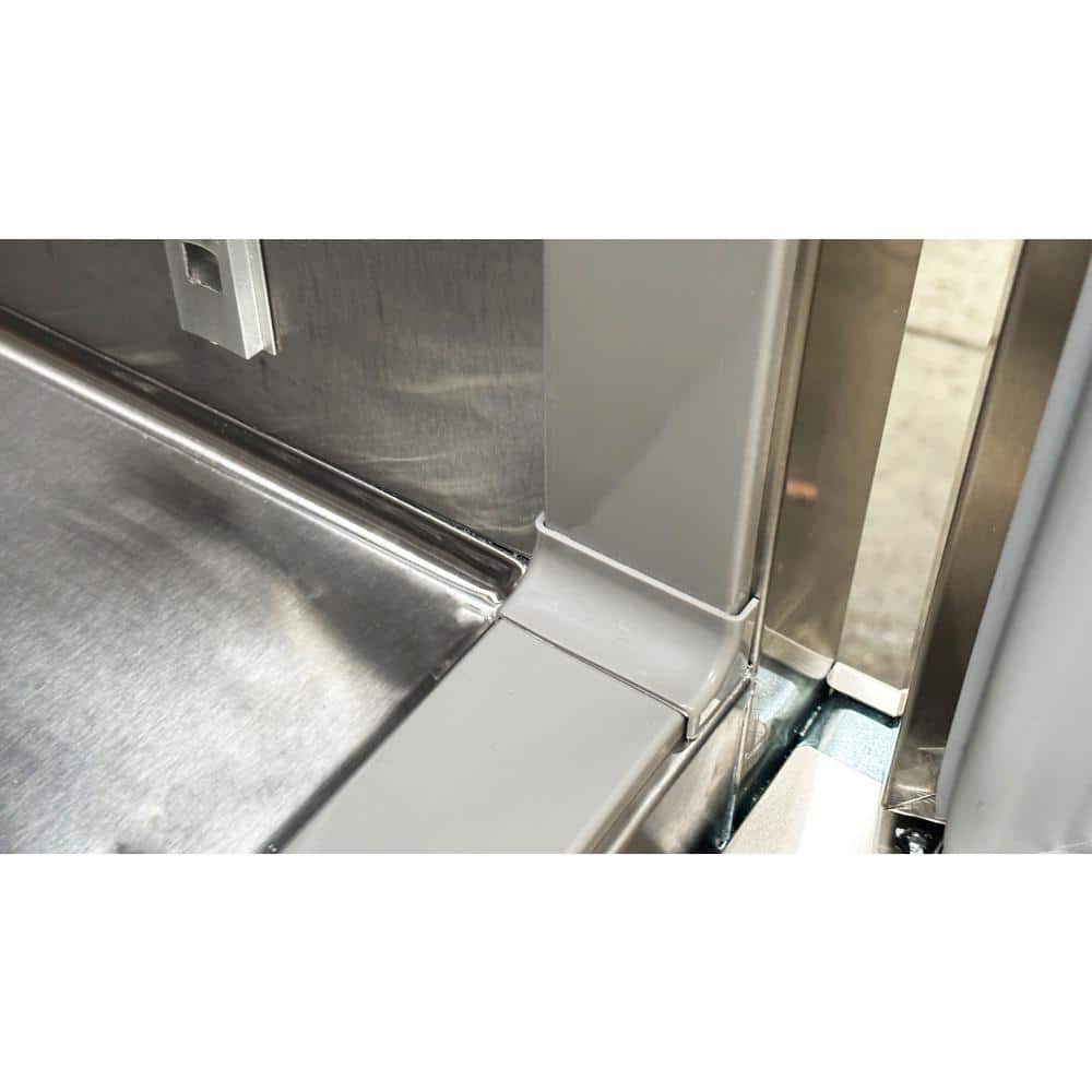 54 In. W 49 Cu. Ft. 2-Door Commercial Reach in Upright Refrigerator in Stainless Steel