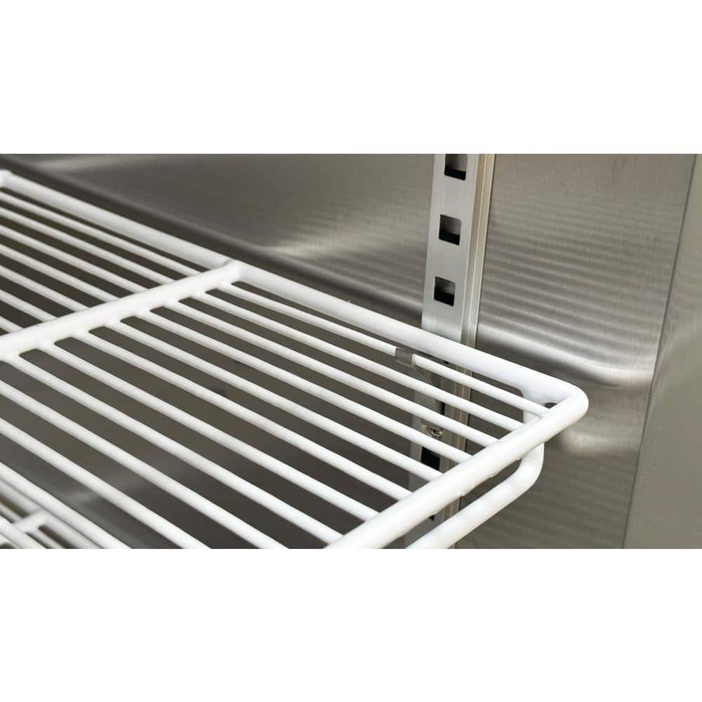 54 In. W 49 Cu. Ft. 2-Door Commercial Reach in Upright Refrigerator in Stainless Steel