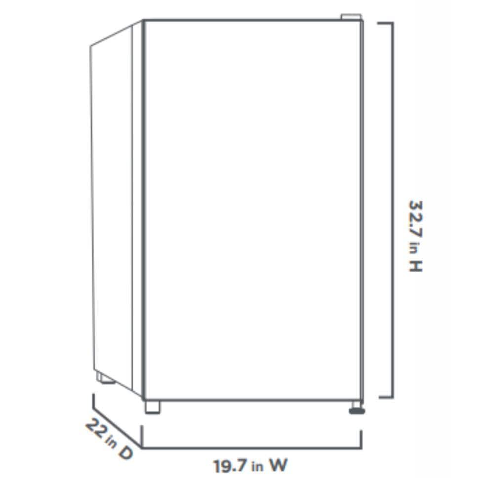4.3 Cu. Ft. Mini Refrigerator in Stainless Steel, ENERGY STAR