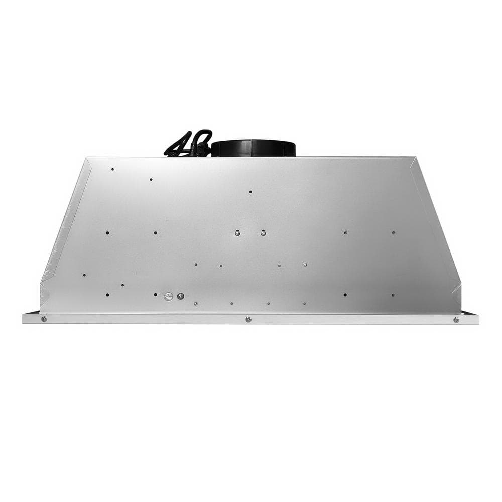 30 In. Lumin Collection 380 CFM Ducted Insert Range Hood, Button Controls, LED Lights, Stainless Steel