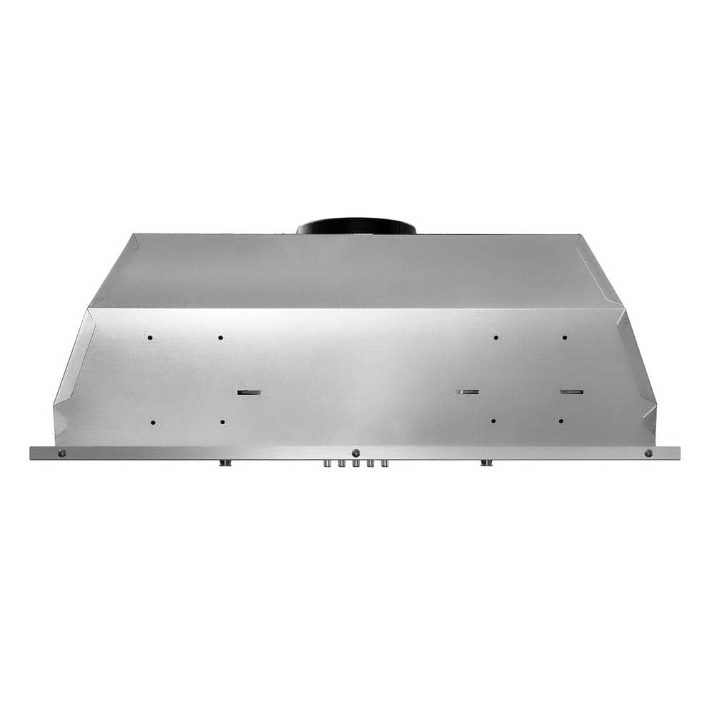 30 In. Lumin Collection 380 CFM Ducted Insert Range Hood, Button Controls, LED Lights, Stainless Steel