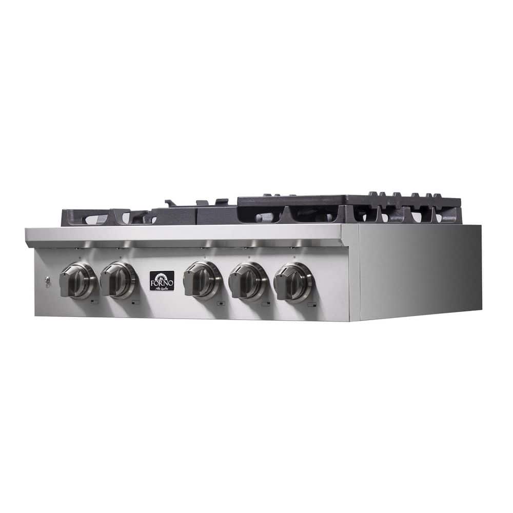 Alta Qualita 30 In. Pro-Style GAS 5 Sealed Brass Burners 100,000 BTU All 304 Stainless Steel