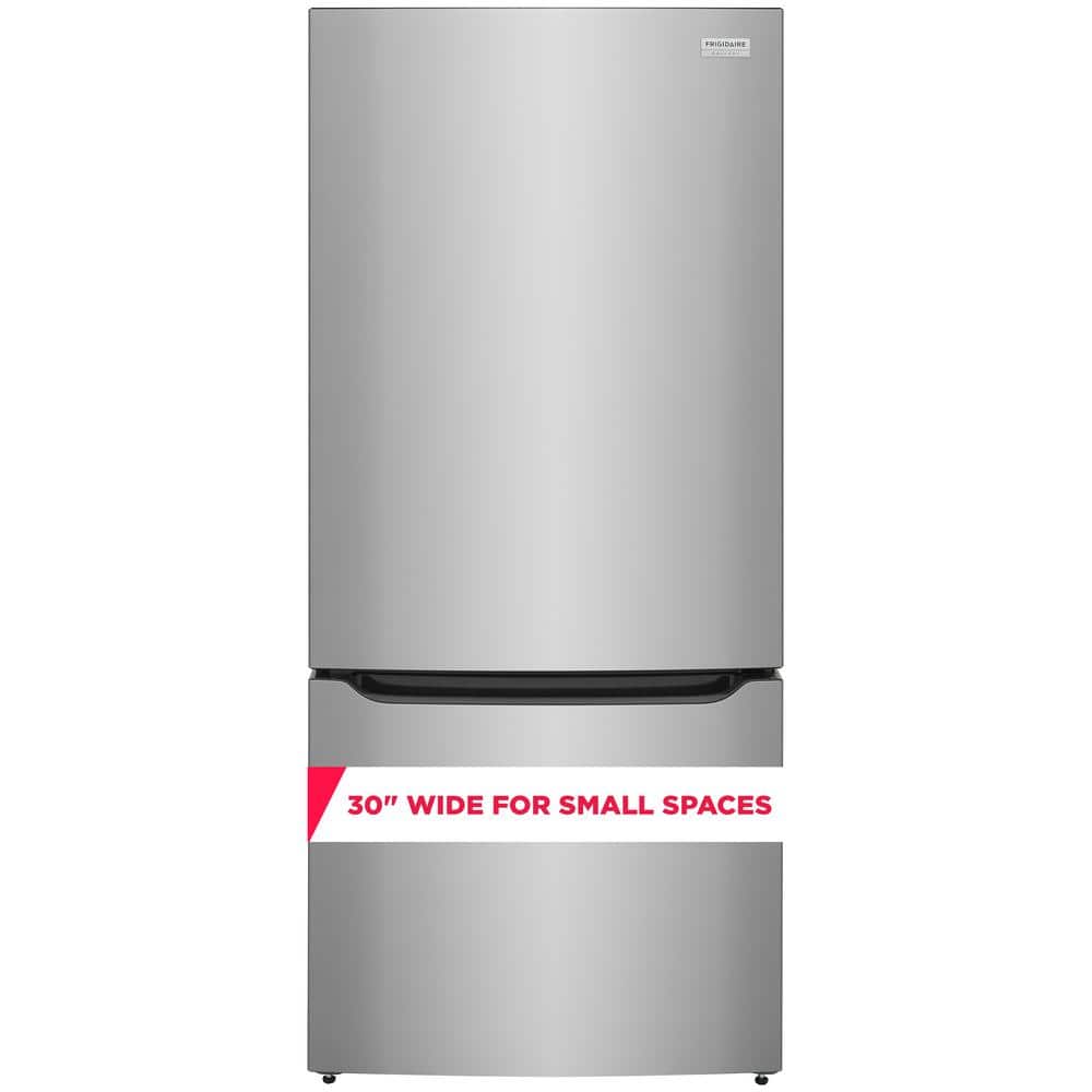 Gallery 30 In. 20.3 Cu. Ft. Bottom Freezer Refrigerator in Smudge-Proof Stainless Steel with Internal Water Dispenser