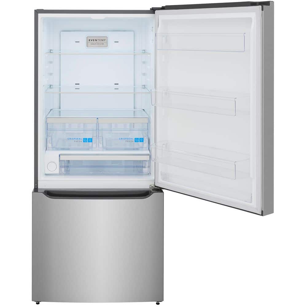 Gallery 30 In. 20.3 Cu. Ft. Bottom Freezer Refrigerator in Smudge-Proof Stainless Steel with Internal Water Dispenser