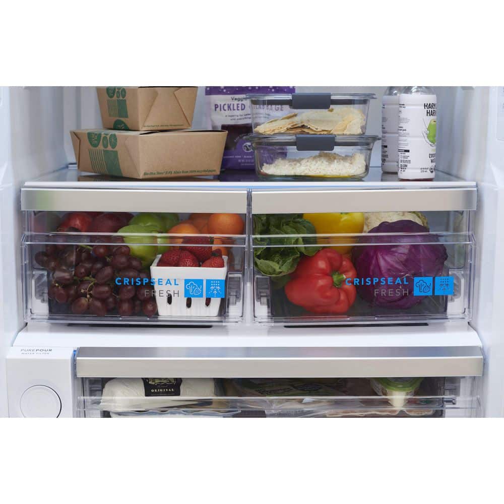 Gallery 30 In. 20.3 Cu. Ft. Bottom Freezer Refrigerator in Smudge-Proof Stainless Steel with Internal Water Dispenser