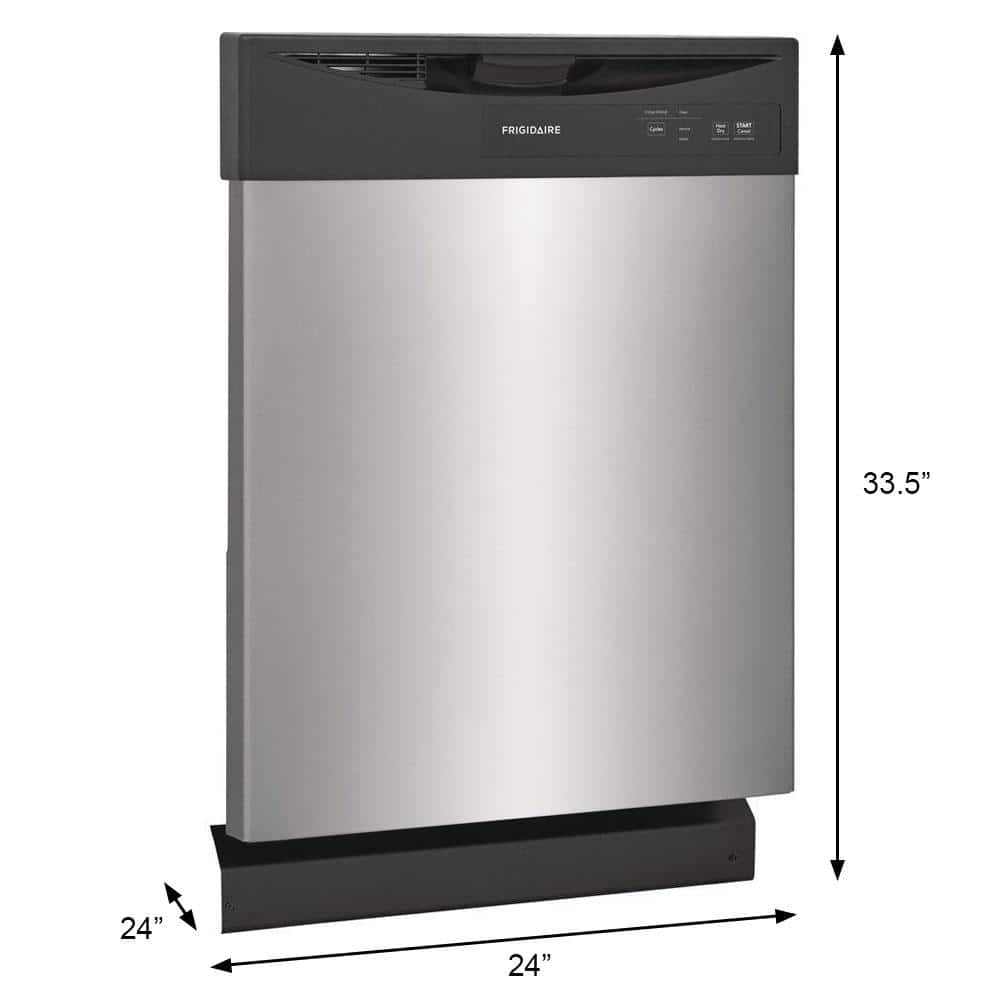 24 In. Stainless Steel Front Control Smart Built-In Tall Tub Dishwasher